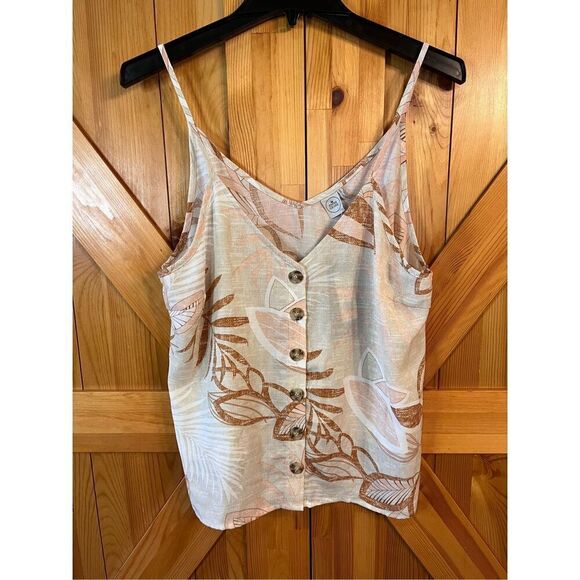 Paper Crane Tank palm print size large nwt (3512)￼ - Picture 1 of 5